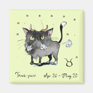 Funny Taurus Zodiac Stjärntecken horoscope-kylskåp Magnet