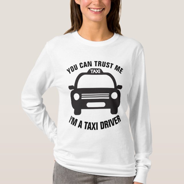 Funny TAXI DRIVER T-shirts (Framsida)