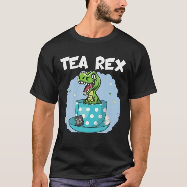 Funny Tea Rex T Shirt (Framsida)