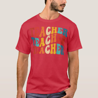 Funny Teacher classroom For Learning Retro Teacher T Shirt