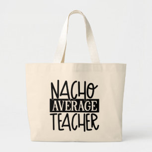 Funny Teacher Nacho ord art Jumbo Tygkasse