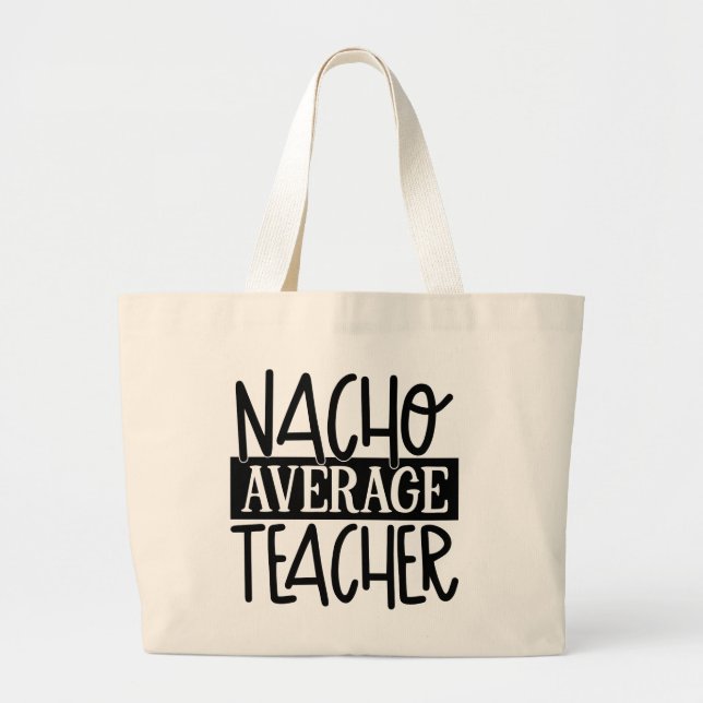 Funny Teacher Nacho ord art Jumbo Tygkasse (Framsidan)