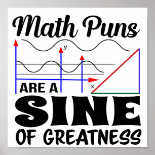 Funny Teacher Poster Math Pun-Poster