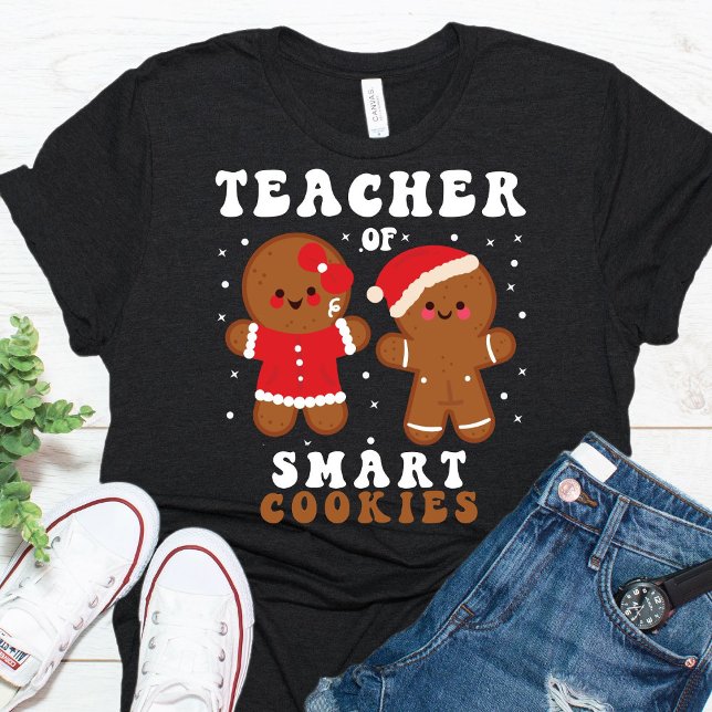 Funny Teacher Smart Cookies jul T-Shirt (Skapare uppladdad)