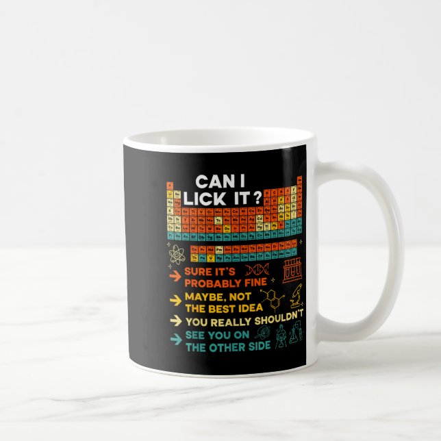 Funny Teacher Student Science Can I Lick It Period Kaffemugg (Höger)