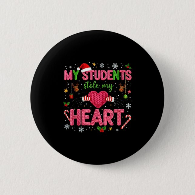 Funny Teacher Xmas My Students Stole My Heart Chri Knapp (Framsida)