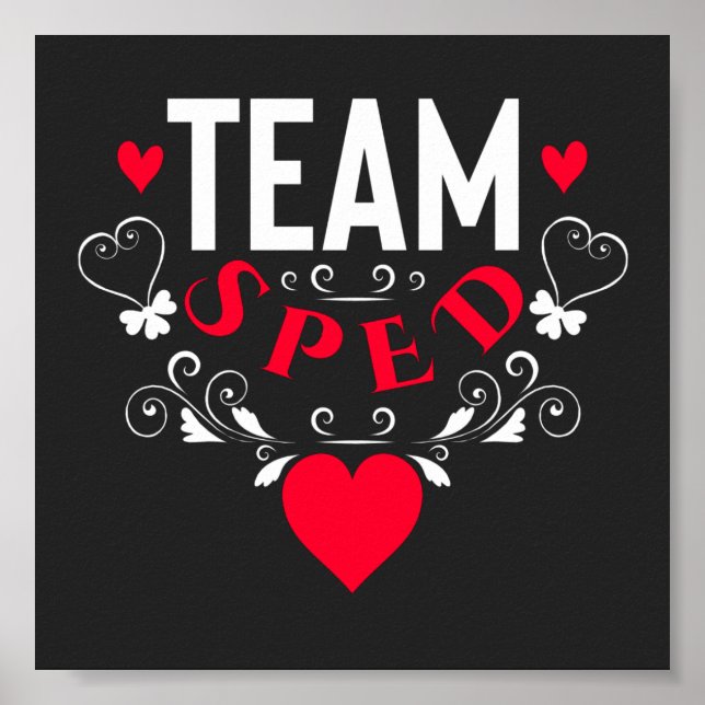 Funny Team Sped Decorative Ornamental Poster (Framsidan)