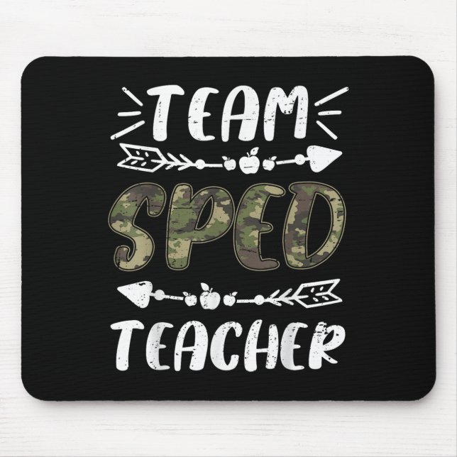 Funny Team Sped Teacher Camo Teacher Student Back  Musmatta (Framsidan)