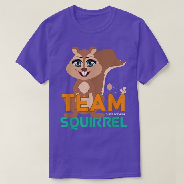 Funny Team Squirrel T Shirt (Design framsida)