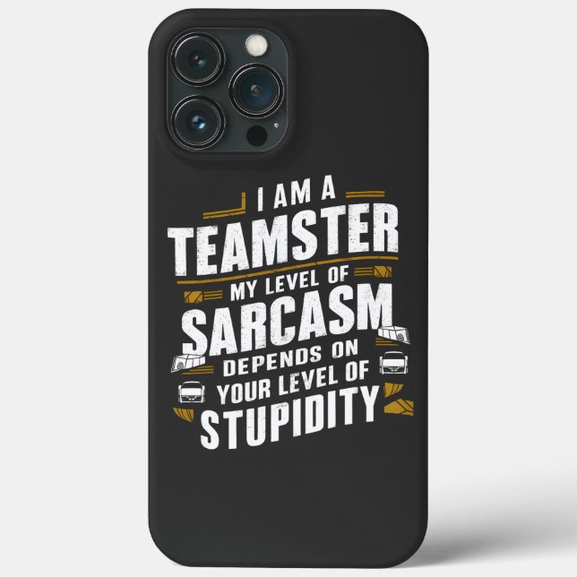 Funny Teamster Quote Sarcasm Joke Trucker Driver (Baksida)