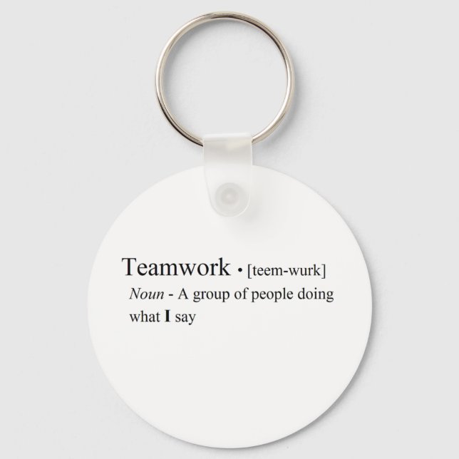Funny Teamwork Products Nyckelring (Framsida)