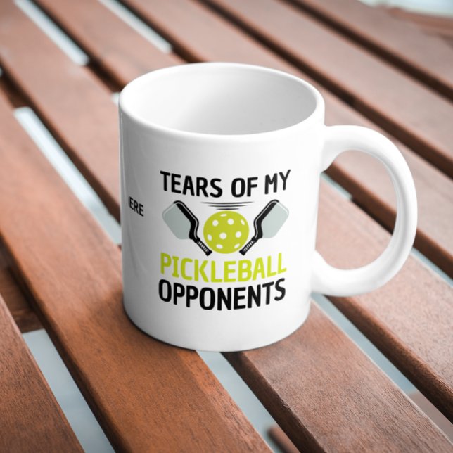 Funny Tears of My Pickleball Opponents  Kaffemugg (funny tears of my pickleball opponents coffee mugs sports birthday gift coach lovers playing player )
