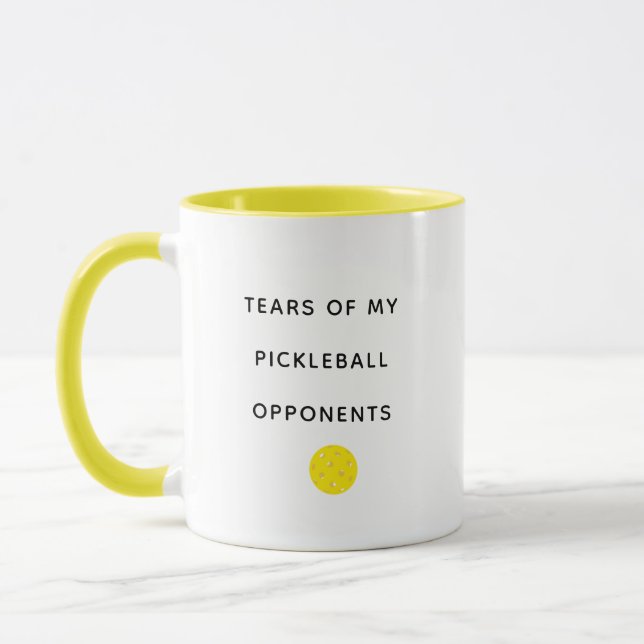 Funny Tears of my Pickleball Opponents Typography  Mugg (Vänster)