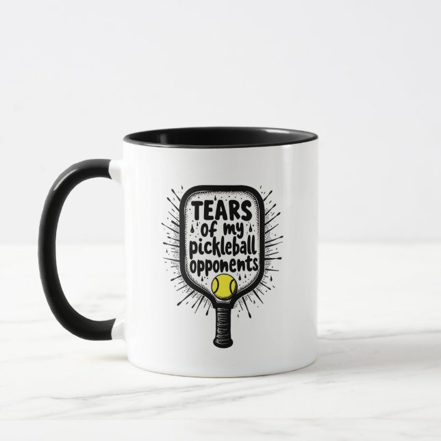 Funny Tears of my Pickleball Opponents Typography  Mugg (Vänster)