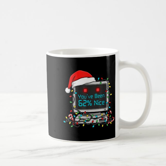 Funny Tech Christmas Geek Ai Holiday Humor Nerd Sh Kaffemugg (Höger)
