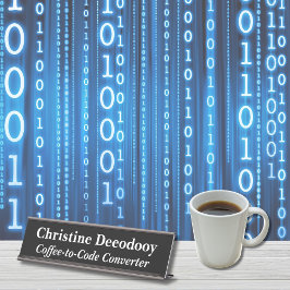 Funny Tech Coffee-to-Code Converter Black