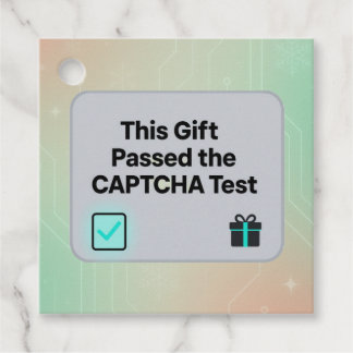 Funny Tech Gift-Märkre - "Passed CAPTCHA Test" Gåvor Etiketter