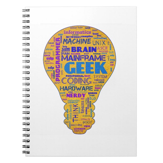 Funny Tech Humor Geek - Coders Gift Anteckningsbok (Framsidan)