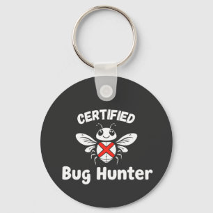 Funny Tech Keychain - "Auktoriserad Kryp Hunter" Nyckelring