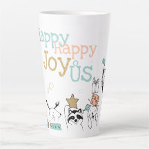 Funny Tecknad Animals Lycklig Lycklig