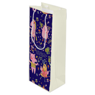 Funny Tecknad Animals Sjunga Grattis på födelsedag