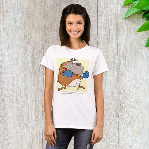 Funny Tecknad Bulldog Boxer Hund T Shirt