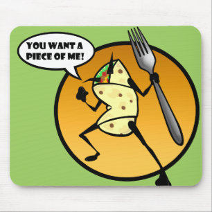 FUNNY TECKNAD BURRITO MOUSE PAD MUSMATTA