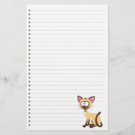 Funny Tecknad Cat Led Pet Stationery Brevpapper