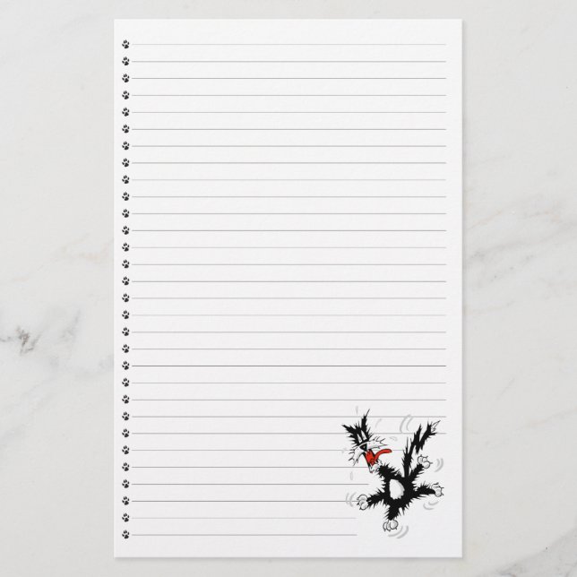 Funny Tecknad Cat Led Pet Stationery Brevpapper (Framsida)