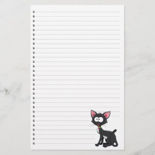 Funny Tecknad Cat Led Pet Stationery Brevpapper