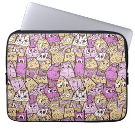 Funny Tecknad Cats Laptop Fodral