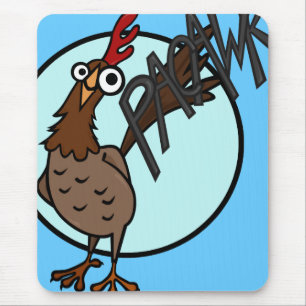 FUNNY TECKNAD CHICKEN MOUSE PAD MUSMATTA
