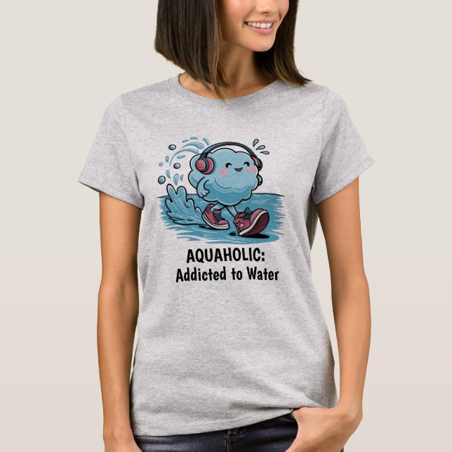 Funny Tecknad Cloud T Shirt (Framsida)