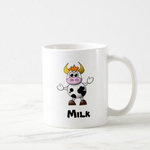 Funny Tecknad Cow Kaffemugg