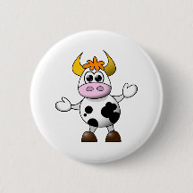 Funny Tecknad Cow