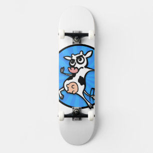 FUNNY TECKNAD COW SKATEBOARD