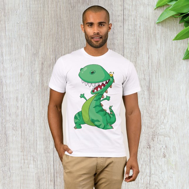 Funny Tecknad Dinosaur Roaring T-Rex T Shirt (Skapare uppladdad)