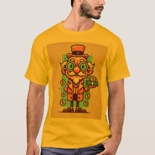 Funny Tecknad farbror Scrooge T-Shirt" T Shirt