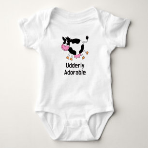 Funny Tecknad för Cute Cow Pun T Shirt