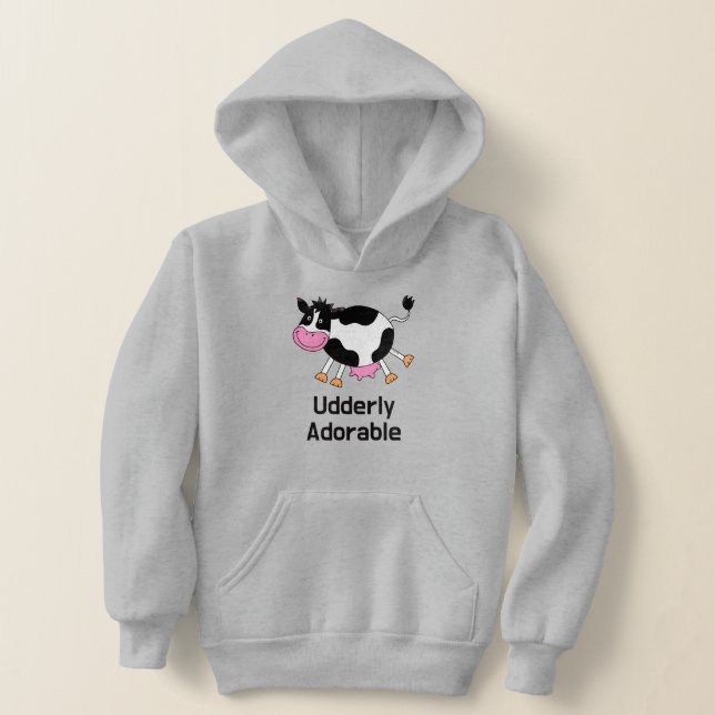 Funny Tecknad för Cute Cow Pun T Shirt (Laydown)