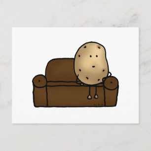 Funny Tecknad för potatis Vykort