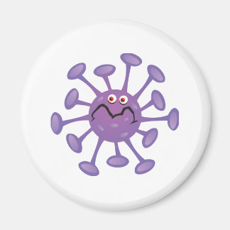 Funny Tecknad Germ Bacteria Magnet