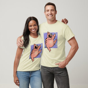 Funny Tecknad Gris Dance / Funny Dancing Gris Tee Shirt