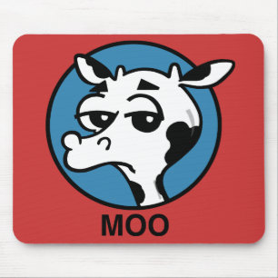 FUNNY TECKNAD MOO COW MOUSE PAD MUSMATTA