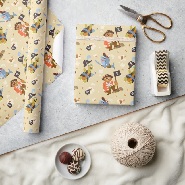 Funny Tecknad Pirater Presentpapper (Hantverk)