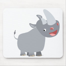 Funny Tecknad Rhino Mousepad Musmatta