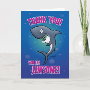 Funny Tecknad Shark Tack Kort