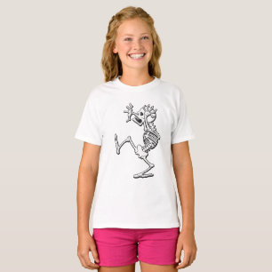 Funny Tecknad Skeleton T-Shirt