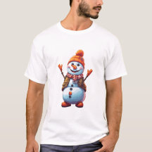 Funny tecknad Snögubbe