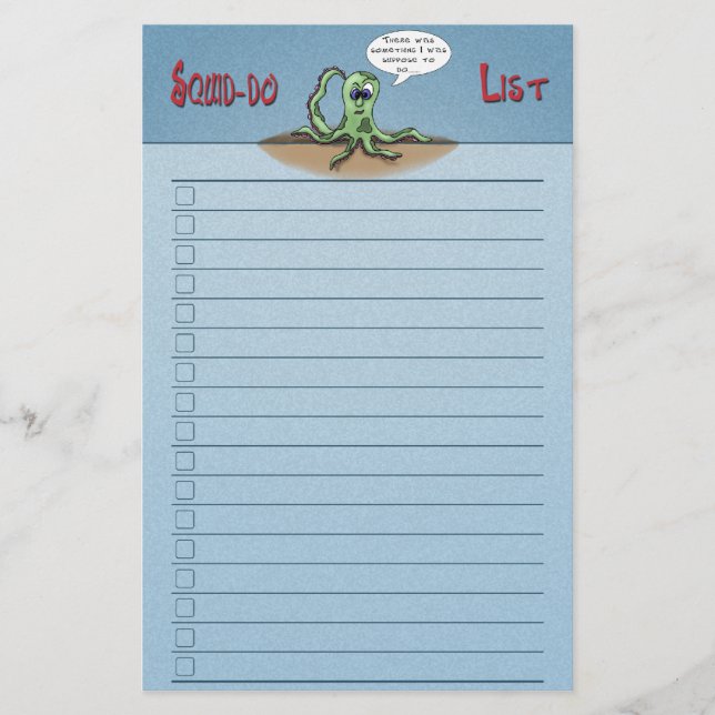 Funny Tecknad Stationery: Kryssruta för bläddrings (Framsida)